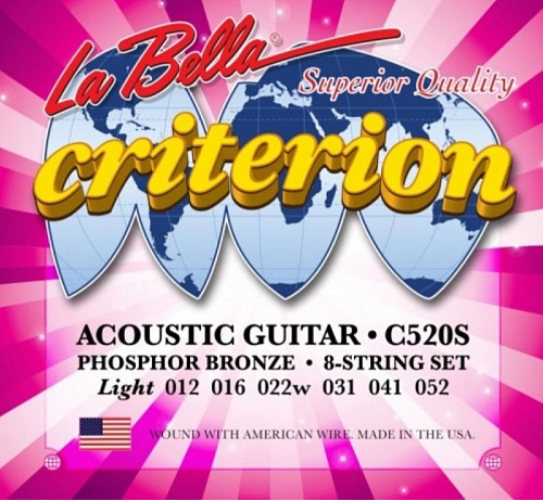 La Bella Criterion Phosphor Bronze 12-52 Light C520S