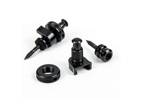 Schaller Security Lock 14010401 Крепление для ремня с блокировкой для гитары, черный хром