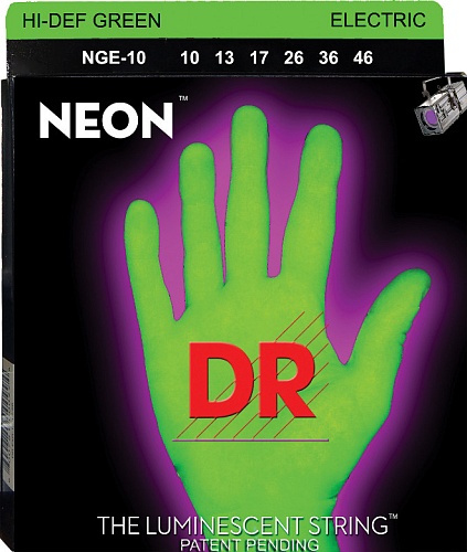 DR Hi-Def Neon Green K3 Coated 10-46 Medium NGE-10 