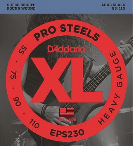 D'Addario Pro Steels 55-110 Heavy EPS230
