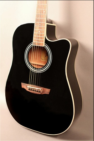 Электроакустическая гитара FLIGHT AD-200 CEQ BK Черная
