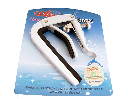 Alice A007N-A/WH Каподастр для акустической гитары, белый