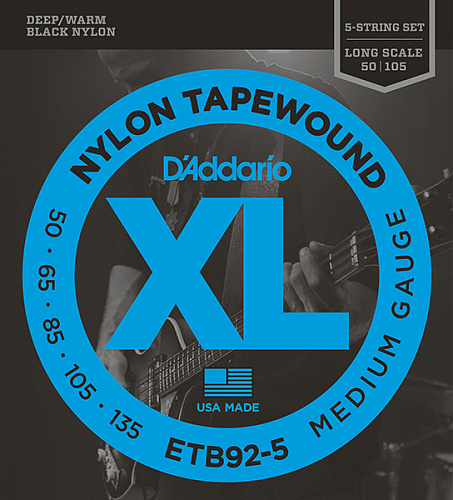 D'Addario Nylon Tapewound 50-135 Long Scale ETB92-5