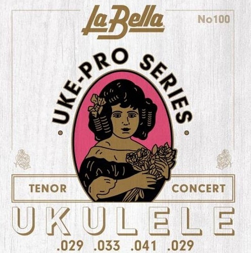 Струны для укулеле La Bella UKE-PRO Nylon Concert/Tenor 100