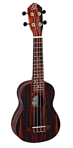 Укулеле Ortega Ebony Series Сопрано с чехлом RUEB-SO