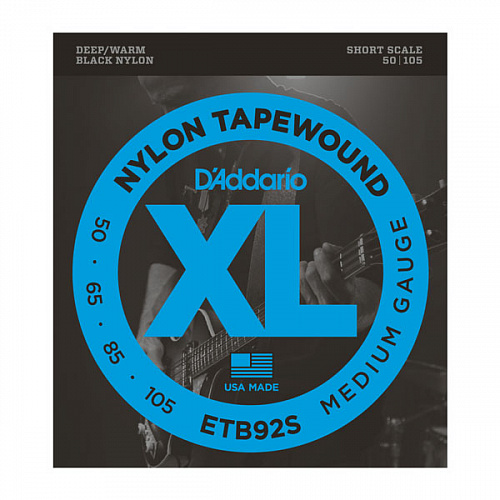 D'Addario Nylon Tapewound 50-105 Short Scale ETB92S