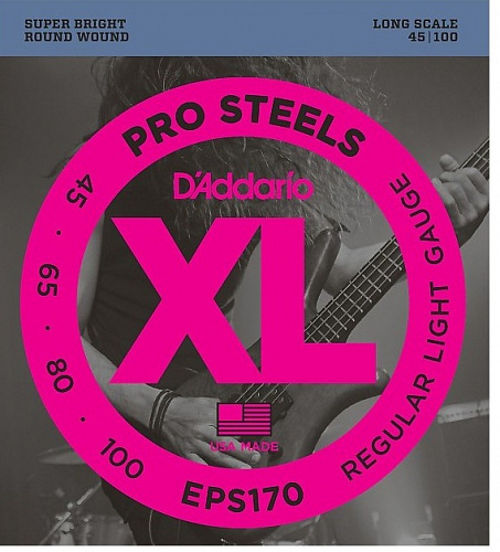 D'Addario Pro Steels 45-100 Light EPS170 