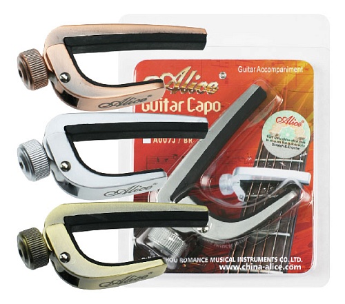 Alice A007J-PB Каподастр для акустической гитары, бронза