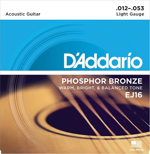 D'Addario Phosphor 12-53 Light EJ16 