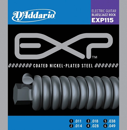 D'Addario Coated 11-49 Blues Jazz Rock EXP115 
