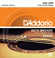 D'Addario American Bronze 85/15 10-50 Extra Light EZ900 