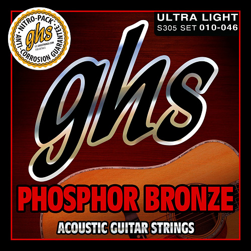 GHS Phosphor Bronze 10-46 Ultra Light S305