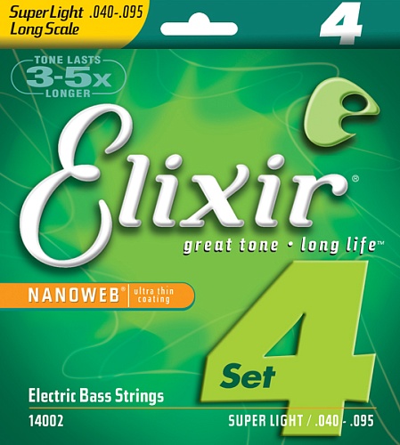 Elixir Nanoweb Nickel 40-95 Super Light 14002