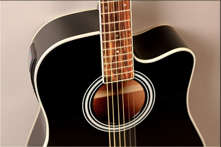 Электроакустическая гитара FLIGHT AD-200 CEQ BK Черная