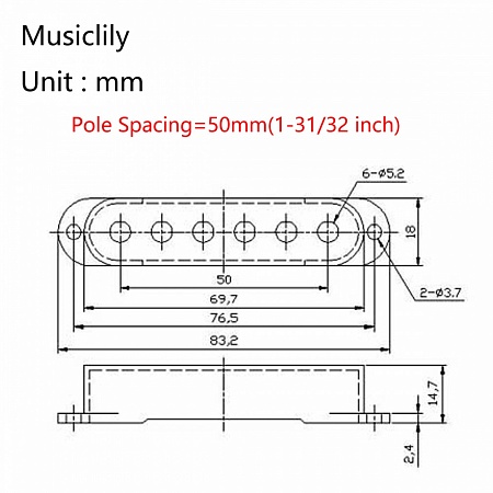Musiclily MX1996AW-2MX1997AW Комплект крышек звукоснимателей (2+1), состаренный белый