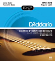 D'Addario EXP Coated Phosphor Bronze 45-100, для акустической бас-гитары EXPPBB170
