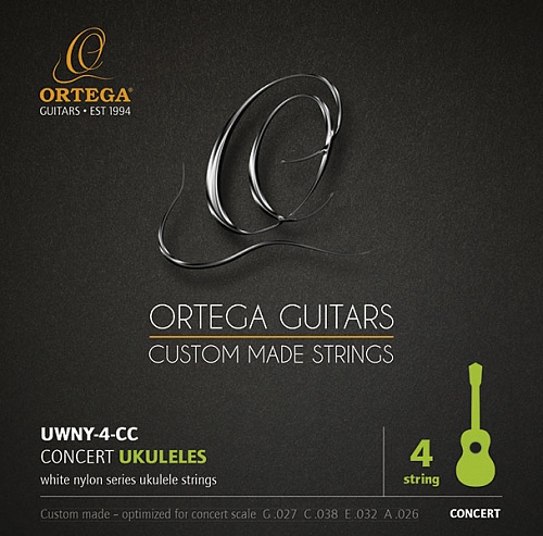 Струны для укулеле Ortega Nylon Concert UWNY-4-CC