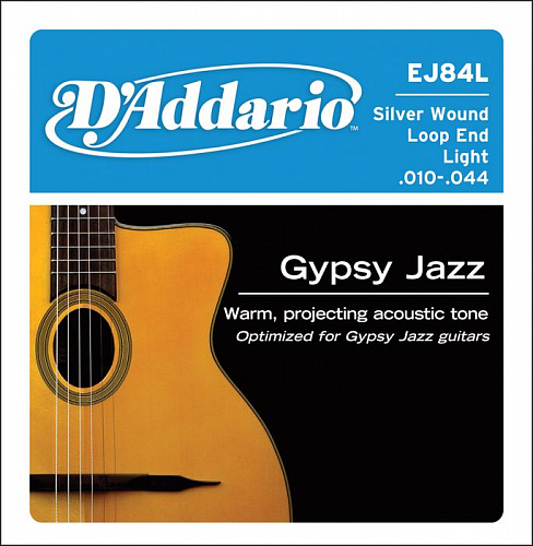 D'Addario Gypsy Jazz 10-44 Light Loop End EJ84L 