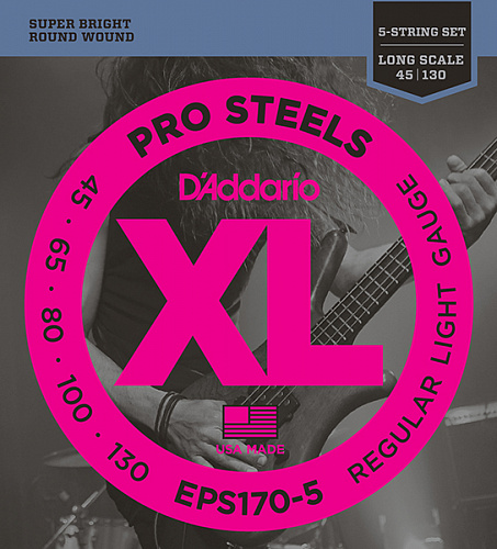D'Addario Pro Steels 45-130 Light EPS170-5