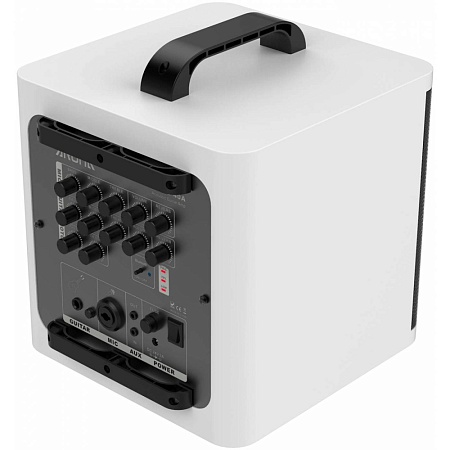 Комбоусилитель автономный для акустической гитары и микрофона AROMA AG-40A WH