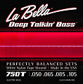 La Bella Deep Talkin' Bass White Nylon Tapewound 50-105 750T