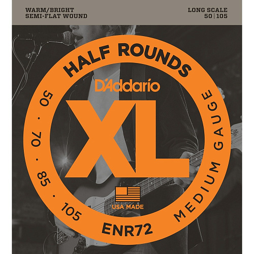 D'Addario Half Rounds 50-105 Medium ENR72