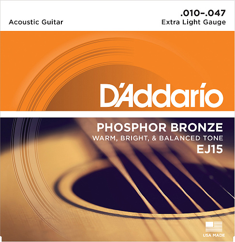 D'Addario Phosphor 10-47 Extra-Light EJ15 