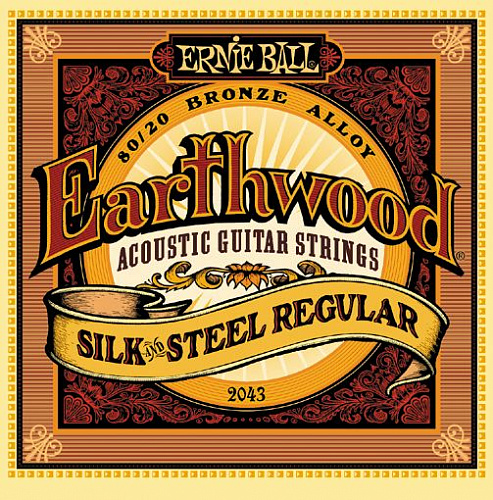 Ernie Ball Earthwood Bronze 80/20 Silk & Steel 13-56 Regular 2043 