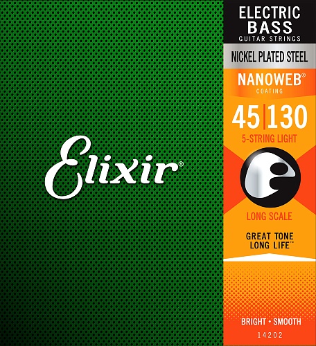 Elixir Nanoweb Nickel 45-130 Light 14202 