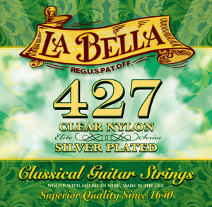 La Bella 427 Clear Nylon, Silver Plated