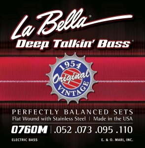 La Bella Deep Talkin' Bass Flatwound 52-110 0760M 