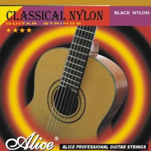 Alice Black Nylon Bronze Hard Tension 28-44 AC107BK-H