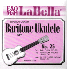 Струны для укулеле La Bella UKE-PRO Nylon Baritone 25-BARITONE