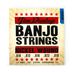 Dunlop Banjo Nickel Для 5-струнного банджо 10-23 Medium DJN1023