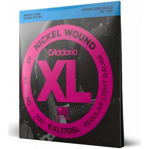 D'Addario Nickel Wound 45-100 Super Long EXL170SL