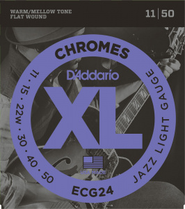 D'Addario Chromes 11-50 Jazz Light ECG24 