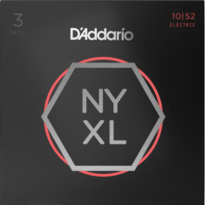 D'Addario NYXL 10-52 Light Top/Heavy Bottom NYXL1052-3P Тройной комплект 