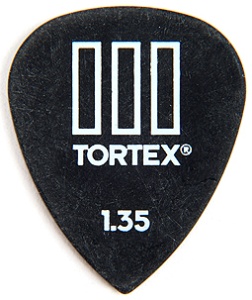 Dunlop Tortex TIII 462R1.35 Black 1.35