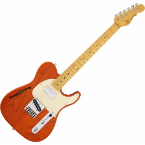 Электрогитара G&L Tribute ASAT Classic Bluesboy Semi-Hollow Clear Orange MP SF