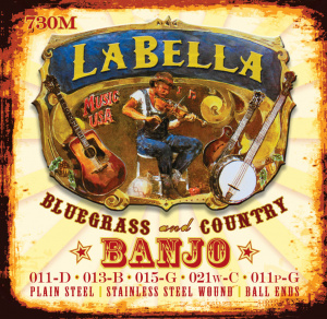 La Bella Banjo Для 5-струнного банджо, шарик, 11-11 Medium 720M-LE