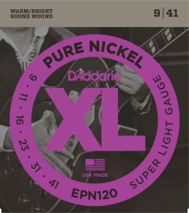 D'Addario Pure Nickel 09-41 Super Light EPN120 