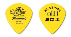 Dunlop Tortex Jazz III XL 498R.73 Yellow 0.73