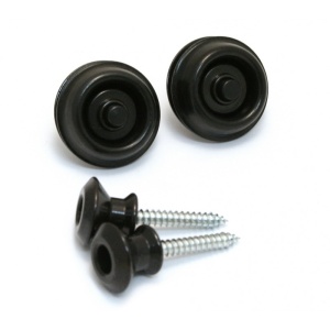 Dunlop Straplok Dual SLS1033BK Крепление ремня, черное, 2шт.
