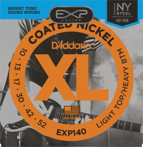 D'Addario Coated 10-52 Light Top Heavy Bottom EXP140 