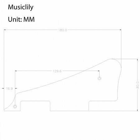 Musiclily M239 Защитная накладка электрогитары Epiphone Les Paul, 1 слой, кремовая