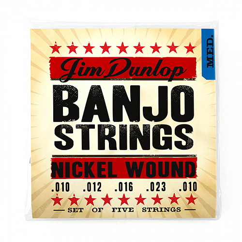 Dunlop Banjo Nickel Для 5-струнного банджо 10-23 Medium DJN1023