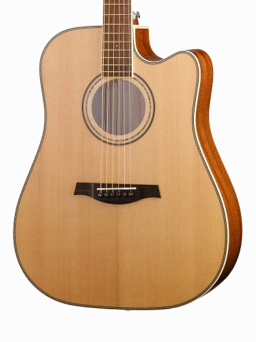 Электроакустическая гитара Parkwood P660-WCASE-NAT с кейсом