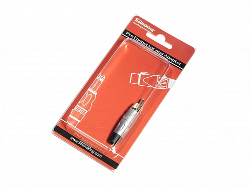 Soundking CRM001-BK Разъем на кабель RCA, "колокольчик", 1шт., черный