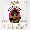 Струны для укулеле La Bella UKE-PRO Black Nylon Soprano No15