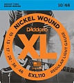 D'Addario Nickel Wound 10-46 Regular Light EXL110 